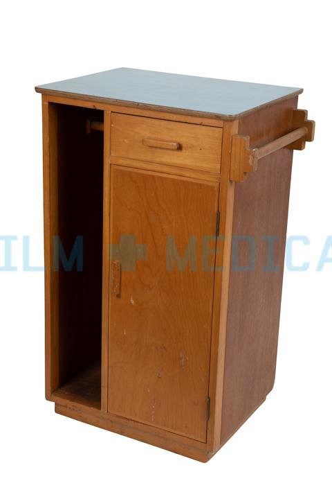 Hospital Bedside Cabinet in Pine